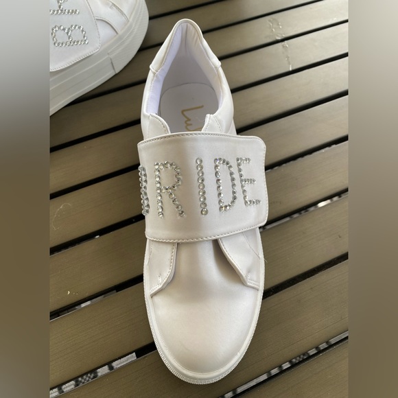 Lulus Bride2Be White Rhinestone Sneakers - Picture 6 of 13